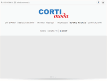 Tablet Screenshot of cortimoda.it